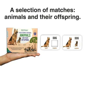 Rompecabezas de Animales y sus Crías, 18 Piezas, Juguete Educativo para Niños de 5 a 7 Años, Cartón y Papel - Product Image 4