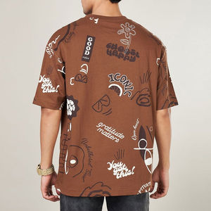 Camisetas Extra Grandes Vintage para Hombre, Diseño Sólido, Tejidas, 100% Algodón, Holgadas, Casuales, Transpirables, de Alta Calidad, Estilo Urbano - Product Image 3