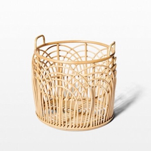 New Arrival Woven Rattan <b>Storage</b> <b>Basket</b> Eco Friendly Fruit Organizer for Home and Kitchen Simple <b>Wicker</b> <b>Baskets</b> Brown Color - Product Image 4
