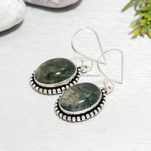 Solid 925 Sterling Silver <b>Earring</b>, Oval Shape <b>Earring</b>, Handmade Jewelry, Stylish Jewelry for Girls, Best Gift For Her - Product Image 5