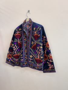 <b>Velvet</b> Suzani <b>Jacket</b> With Indian Embroidered Art Work Boho <b>Women</b> <b>Jacket</b> - Product Image 4