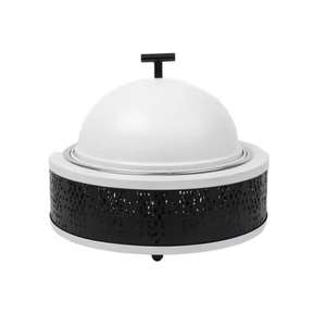 Olla Moderna de Acero Inoxidable con Tapa Negra Decorativa, Olla para Servir Buffet, Vajilla para Hoteles, Restaurantes y Servicios de Catering - Product Image 5