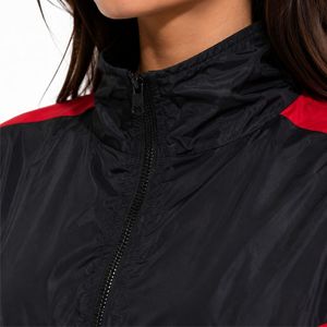 <b>Women</b>’s Outdoor Sports <b>Windbreaker</b> Jacket Long Sleeve Color Panel Zipper Closure Windproof Polyester Stand Collar Winter jacket - Product Image 4