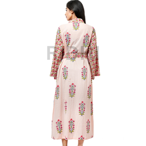 Nueva tendencia Venta caliente Dormitorio personalizado Mujeres Impresión Albornoces de algodón de moda Cómodos Kimonos suaves Regalo del Día de San Valentín - Product Image 5