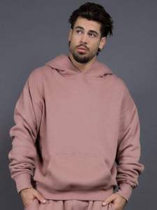 Sweat-shirt à capuche épais de haute qualité pour homme, coupe oversize, uni, avec poche kangourou, manches classiques, décontracté - Product Image 4