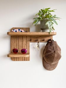 Space Saving Wooden Floating Wall Shelf For <b>Small</b> Apartments Bedrooms Living Rooms Offices And Kitchens - Product Image 6