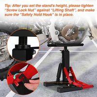 Support de moto universel, cric de motocross, table de levage, hauteur réglable, plateforme de levage de moto