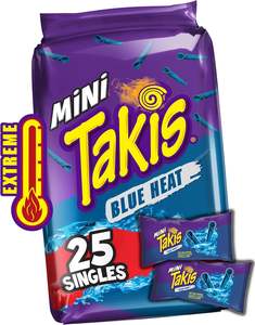 Hot Selling Factory Price Takis Blue Heat <b>Mini</b> Hot Chili Pepper Rolled Tortilla Chips, 25 <b>pc</b> / 1.23 oz at competitive price - Product Image 1