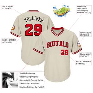 Tendance du moment : Maillot de baseball à col en V avec détails de passepoil, manches courtes, numéro de joueur personnalisé, tenue sportive d'identité d'équipe - Product Image 5