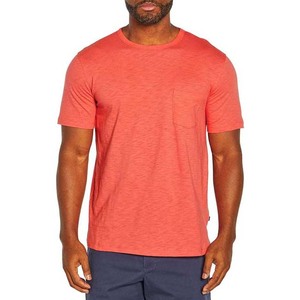 <b>Hot</b> selling Simple Classic Comfortable Custom Logo Men's tshirts <b>combed</b> Cotton Two Tone Short Sleeve mens T Shirt With Pocket - Product Image 2