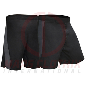 Pantalones Cortos de MMA Transpirables de Cintura Media con Diseño Sólido, Pantalones Cortos de Entrenamiento de MMA Cómodos en Oferta, Disponibles en Todas las Tallas - Product Image 4