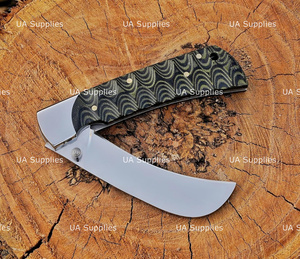 UA Supplies High End Industrial Grade Stainless Steel <b>Liner</b> Lock Folding Hunting Knife Hawk Bill Foldable Pocket Knife Micarta - Product Image 6