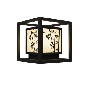 ไฟเสา LED ลายเส้นแบบเขาวงกต สำหรับตกแต่งกำแพงภายนอก วิลล่า สวน รุ่น CM Decor สีดำ ขั้ว E27 ขนาด 12 นิ้ว มาตรฐาน IP65 วัสดุโลหะ ใช้กับประตูรั้ว แรงดันไฟฟ้า AC 220V ผลิตในเวียดนาม - Product Image 1