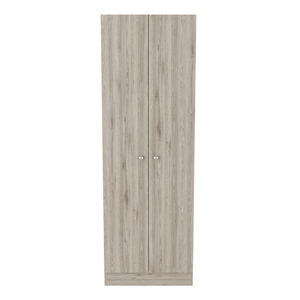 Armadio a Due Ante Dakari Grigio Chiaro da Depot E Shop, Scaffalatura Multiuso per Garage con Cinque Ripiani - Product Image 3