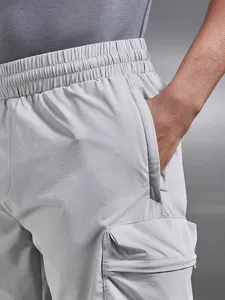 Wholesale Men Cargo Shorts Lightweight Stretch Nylon Tactical Shorts Elastic Waist Utility Shorts with Cargo Pockets - Product Image 5