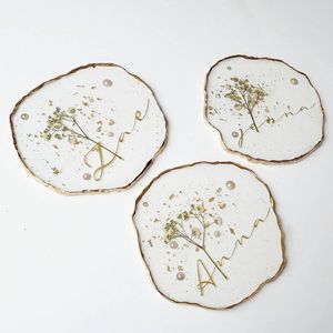 Epoxy Resin <b>Agate</b> Round Luxury Table Mat Handmade Decorative <b>Coaster</b> for Drinks Cups Dining Table Coffee Table Home Decor - Product Image 5