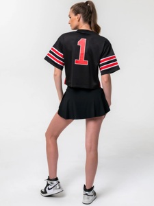 Camiseta Retro de Fútbol Americano Oversize, Ropa Deportiva de Malla de Poliéster, Estilo Urbano, Camiseta Corta 100% Poliéster de Secado Rápido - Product Image 5