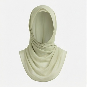 Hiyab de Chifón de Color Sólido para Mujer, Transpirable, para Uso Diario, Pañuelo Étnico - Product Image 1