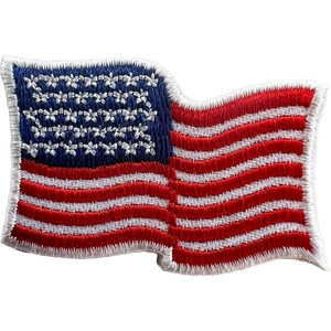 Patch brodé rectangulaire en tissu à thermocoller, motif drapeau américain Thin Blue Line, pour vêtements et sacs - Product Image 6