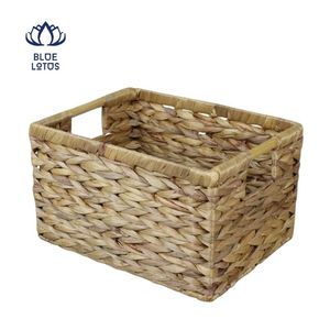 Panier en jacinthe d'eau très populaire – Rangement écologique pour la lessive et l'organisation domestique – Conteneur durable en fibres végétales pour usage quotidien - Product Image 1