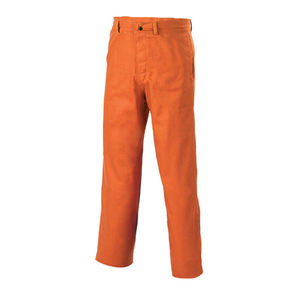 Pantalon de travail en cuir de vachette blanc, excellent pour la sécurité industrielle et la protection du corps - Product Image 5