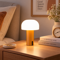 Lampe de table décorative de style nordique, lumière ambiante LED USB, lampe de chevet pour la lecture au lit