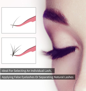 Pince à cils professionnelle en acier inoxydable, haute précision, pointe lisse, logo personnalisé, outil d'extension de cils pour salon de beauté - Product Image 5
