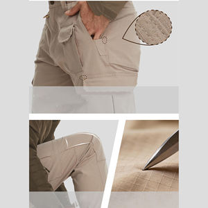 Pantalones de senderismo para hombre, nuevos, primavera 2026, informales, deportivos, de cintura media, con cierre de cremallera frontal, antiarrugas, rectos - Product Image 4