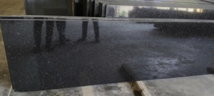 Silo BG1427 Black Galaxy Marble Small Slab Polished Natural Stone Countertop Premium Quality Traditional Design 5 Year Warranty - Product Image 3
