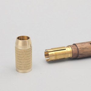 Porte-marqueur en laiton japonais avec support en bois de noyer, outil d'écriture et de dessin de qualité supérieure, 8 couleurs, largeur d'écriture 6 mm, cadeau de papeterie - Product Image 3
