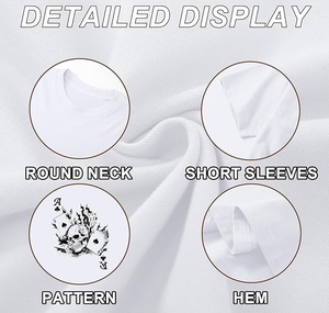 T-shirt graphique pour homme en coton de haute qualité, col rond, décontracté, avec un design imprimé moderne pour un confort quotidien - Product Image 5