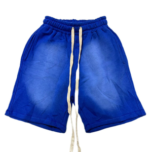 Men's Solid Cotton Drawstring Shorts Mid Waist Casual Breathable Knitted Short Pants With <b>String</b> Closure - Product Image 5