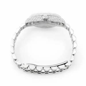 นาฬิกาหรูหราประดับเพชรโมอิสซาไนต์เต็มเรือน หน้าปัดสีฟ้าอ่อน ระบบอัตโนมัติ ตัวเรือนสแตนเลส - Product Image 3