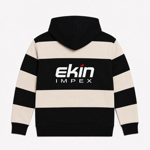 Vente en gros de sweats à capuche pour hommes de qualité supérieure, personnalisables avec logo et designs, couleur noir et gris, style décontracté - Product Image 2