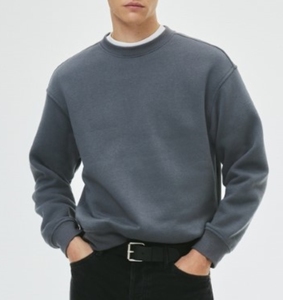 <b>Mens</b> Sweatshirt Vibrant Gradient Pattern Casual Loose Fit Soft Brushed <b>Fleece</b> Interior Comfortable <b>Loungewear</b> - Product Image 3