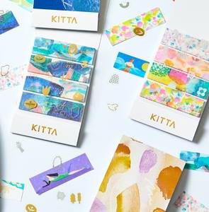 คิงจิม คิตต้า คอลลาจ เทปวาชิแบบพกพาและสติกเกอร์ฟอยล์สีทองใส ชุดตัดสำเร็จขนาดการ์ดขนาดกะทัดรัด (KITC) - Product Image 3