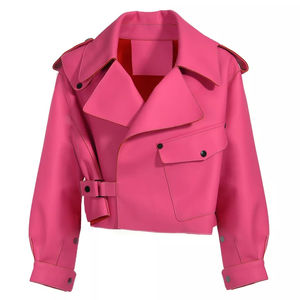Wholesale Hot Selling Breathable Viscose Lining Womens Genuine Leather Casual <b>Jacket</b> Adult Size Leather <b>Jacket</b> - Product Image 3