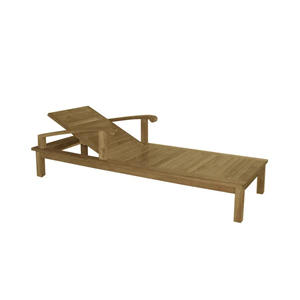 เก้าอี้อาบแดดไม้สักเชิงพาณิชย์ คุณภาพสูง สำหรับใช้งานกลางแจ้ง โรงงานผลิตโดยตรง เหมาะสำหรับโครงการเฟอร์นิเจอร์ริมสระน้ำ โรงแรม และรีสอร์ท - Product Image 4