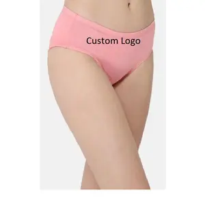 Sous-vêtements sexy pour femmes, culottes en tricot, sans couture, douces, mi-hautes, respirantes, antibactériennes - Product Image 2