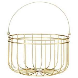 Panier de rangement rectangulaire en fil métallique avec finitions noires pour la cuisine domestique, panier de rangement avec poignées - Product Image 6