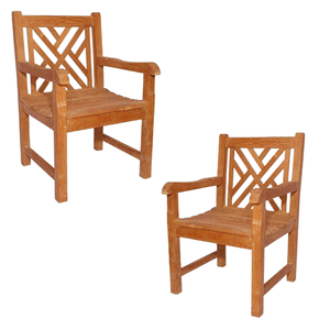 Banco de Jardín Individual, Bancos de Patio, Banco de Madera de Teca de Color Natural, Muebles Ecológicos - Product Image 3