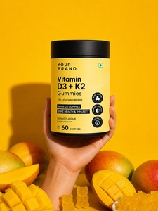 Gomitas de vitamina D3 más K2 de marca privada OEM para el apoyo óseo e inmunológico - Product Image 4
