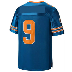 Maillot de football américain respirant pour homme, taille adulte, grande taille, manches courtes, 100 % polyester, antibactérien, séchage rapide - Product Image 2