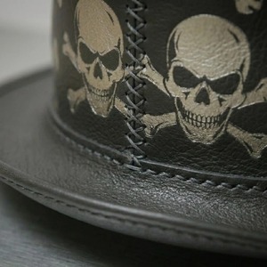 Sombrero de Cuero para Hombre, de Primera Calidad, Diseño Clásico de Corona Alta, con Construcción Duradera, Elegante Cuero - Product Image 6
