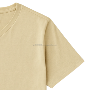 <b>Men</b> Yellow 100% Luxury Organic Cotton <b>V</b> <b>Neck</b> <b>T</b> <b>Shirt</b> Pre Shrunk Premium Short Sleeve Breathable Fit Tee - Product Image 6