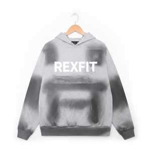 Sweat à capuche en coton épais Rexfit Sports OEM, style streetwear, délavé à l'acide, effet soleil, broderie personnalisée - Product Image 1