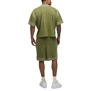 Ensemble de sport d'été pour homme à séchage rapide, t-shirt et short en coton respirant, tenue décontractée pour la course à pied et le fitness - Product Image 2