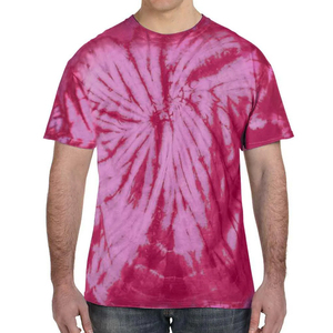 Camiseta de punto con diseño de logotipo personalizado, teñido anudado, 100% algodón, duradera, de manga corta para hombre, ecológica, venta al por mayor 2026 - Product Image 1