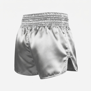 Pantalones Cortos de Boxeo de Seda, Corte Regular, Elásticos, para Artes Marciales, de Pakistán, Talla Adulto - Product Image 3