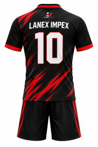 Ensembles d'uniformes de football personnalisés en gros – Maillots et shorts de football respirants, tenues de sport personnalisées pour clubs et écoles - Product Image 3